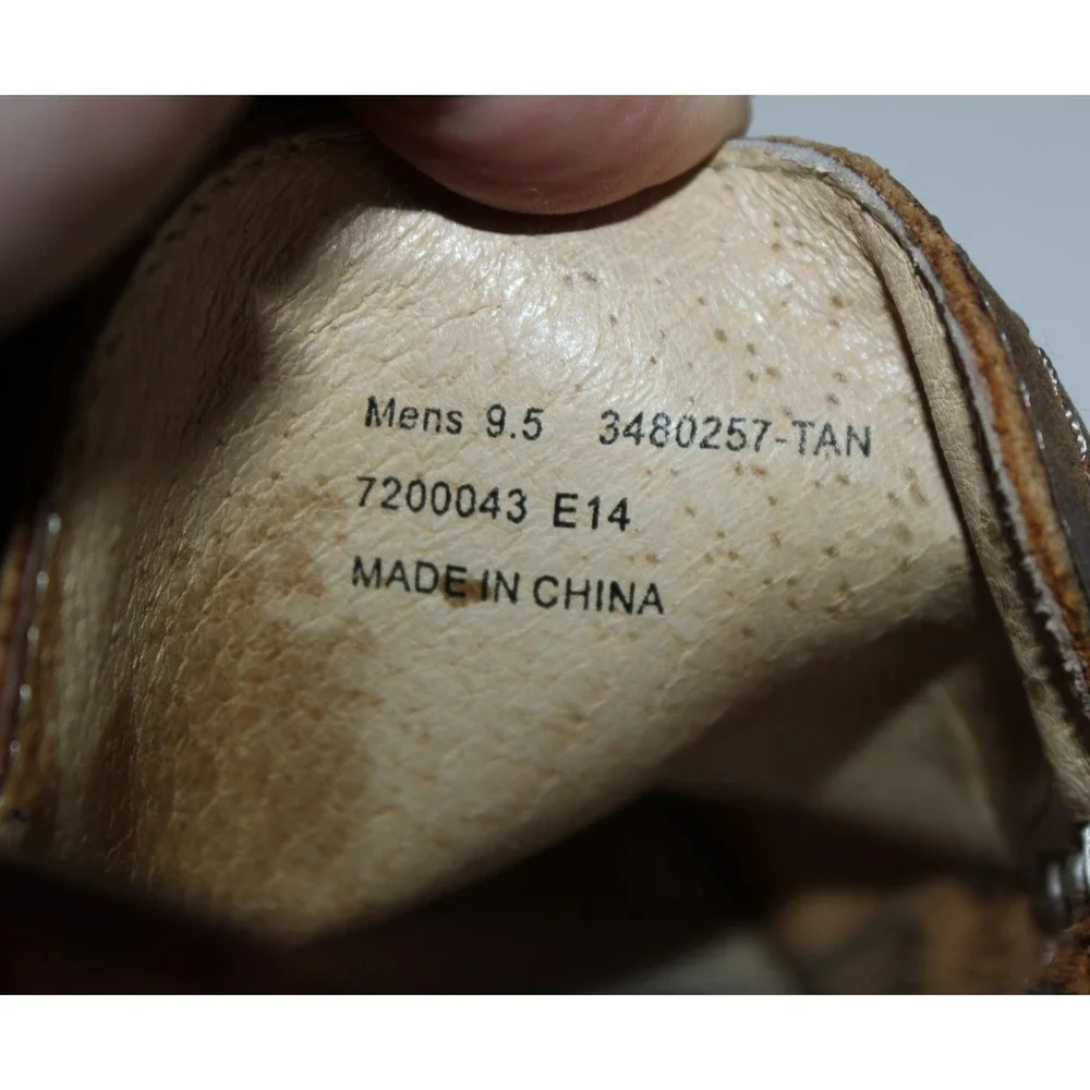 Frye Men's Size US 9.5 Brown Leather Lewis Venetian Loafers
